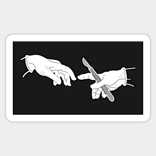 Creation of a surgeon - Black Edition Sticker